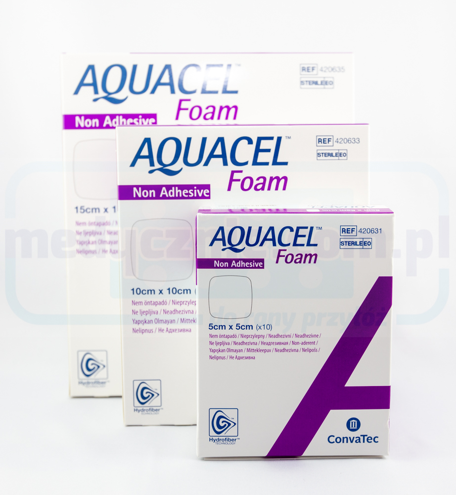 Aquacel Spumă neadezivă 15 * 20cm pansament din spumă multistrat 1pc - Imagine 2